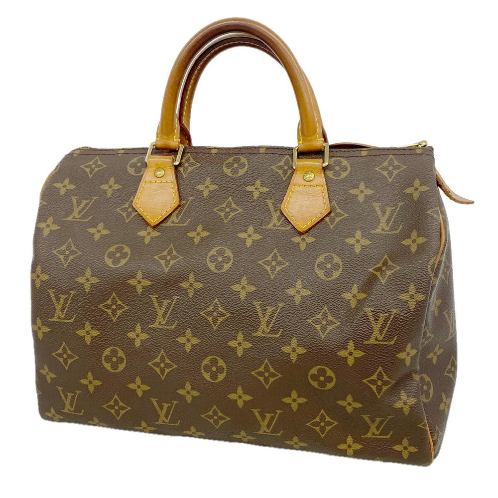 LOUIS VUITTON Authentic Brown Monogram Speedy 30 Bag